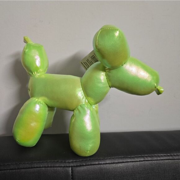Neon Green Halloween Balloon Dog Plush Stuffed Animal 8” Long Cute - Picture 4 of 8